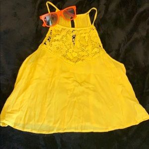 Yellow Halter Top Tank